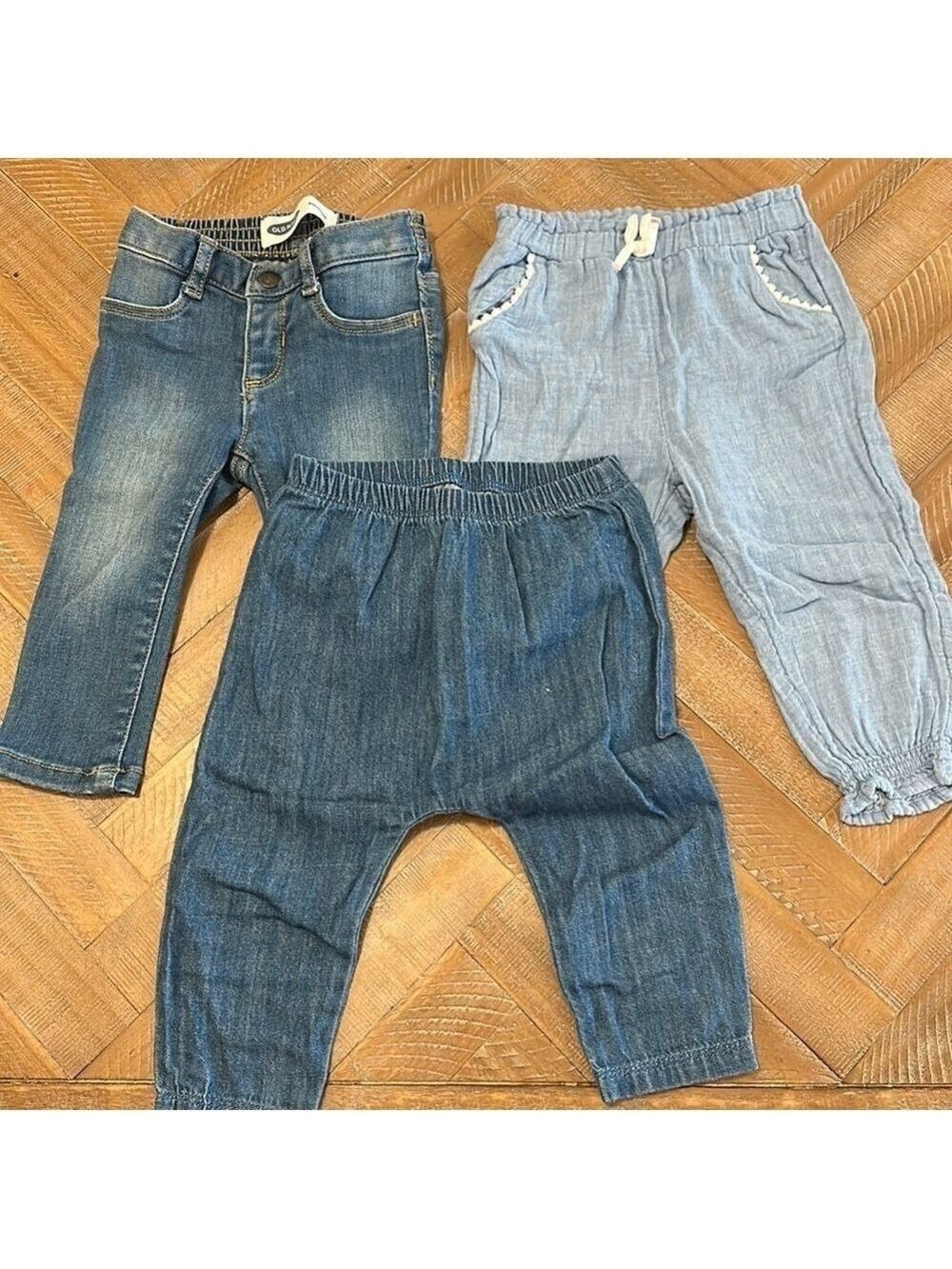 Old Navy Baby Bundle Ballerina & Tapered Blue Jeans x3